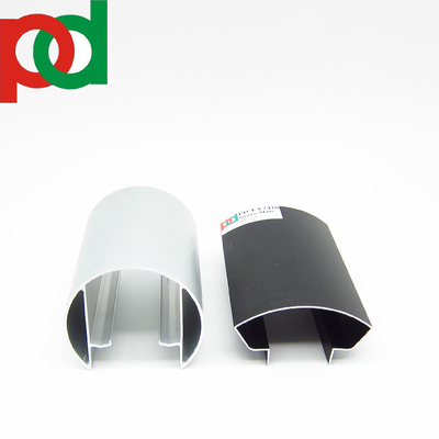 लकड़ी के अनाज के रंग एल्यूमीनियम यू चैनल के लिए हैंड्रिल पर्गोला बालकनी बाड़ ट्यूब दक्षिण अमेरिका के लिए निर्यात