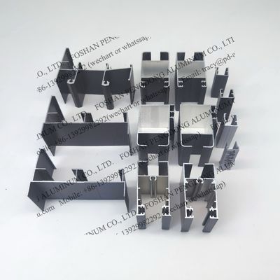 कोटे डी आइवर के लिए स्लाइडिंग विंडो एल्यूमीनियम प्रोफाइल चांदी एनोडाइज्ड और पाउडर लेपित कांस्य और चमकदार ग्रे