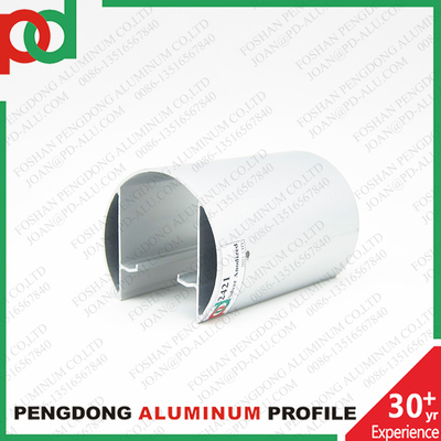 6M Length Plata Mate Black Wooden Color Aluminium Handrail Profiles With Bronze Anodized Finish And Different Sizes