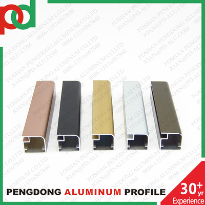 रसोई कैबिनेट के लिए एल्यूमीनियम प्रोफाइल खींचें हैंडल ग्लास शटर दरवाजा फ्रेम मिश्र धातु है